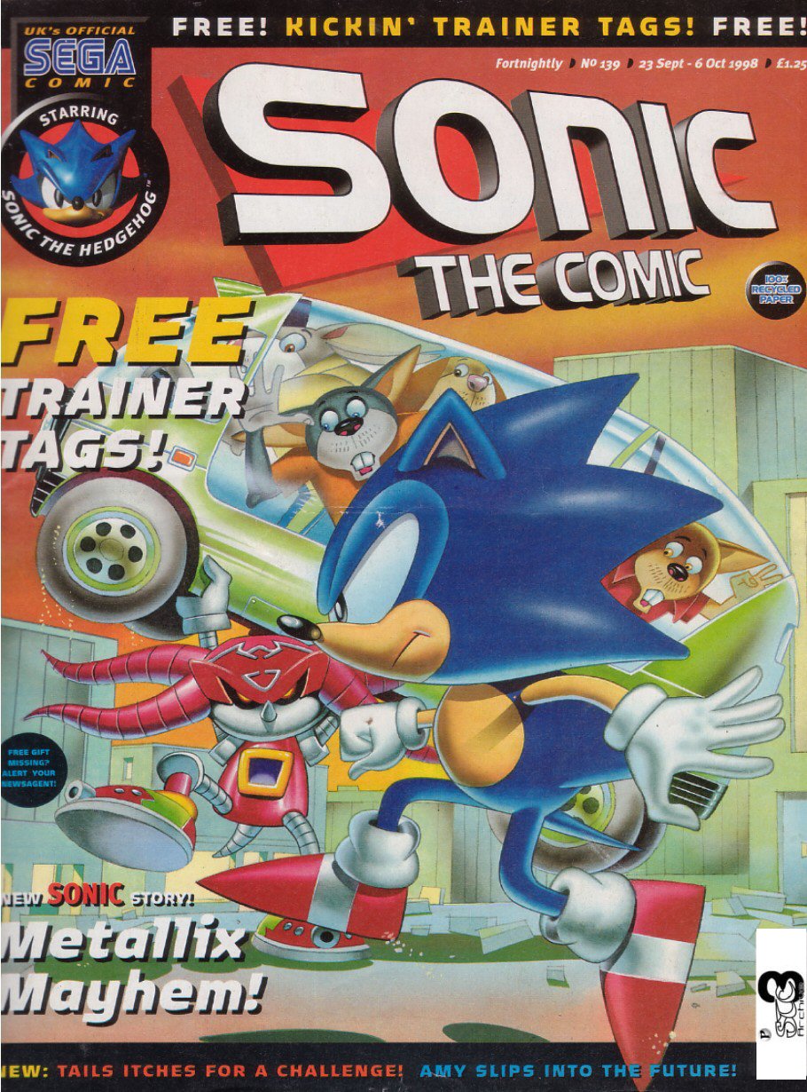 Sonic - The Comic Issue No. 139 Comic cover page